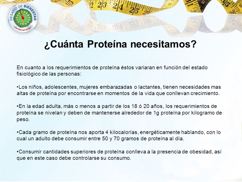 De gramos peso proteina por kilo de
